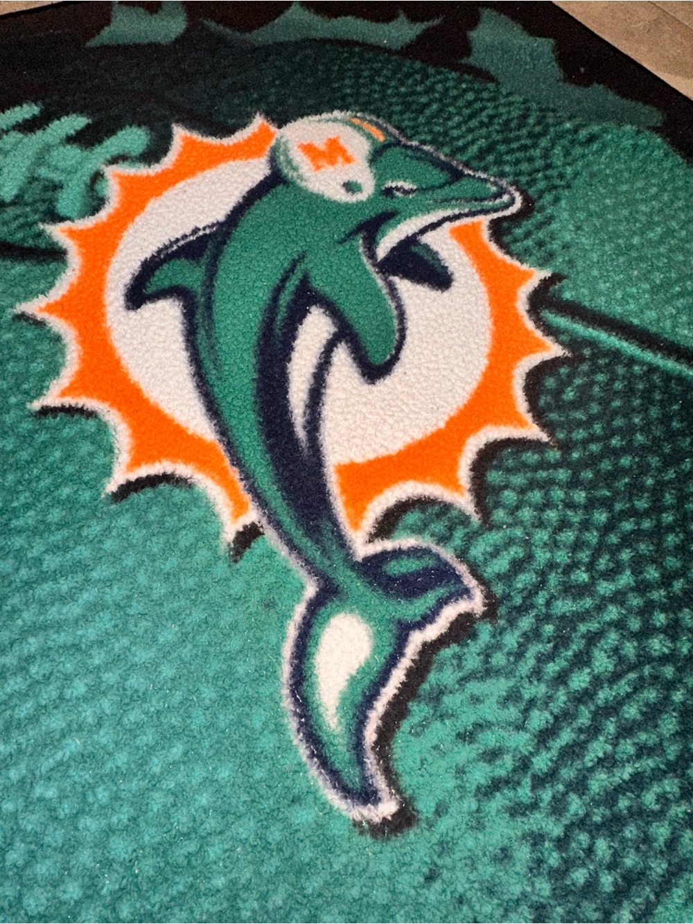 Miami Dolphins Throw Blanket